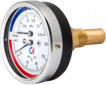 Термоманометр Росма ТМТБ-31Т.1 (0-150С) (0-1,6MПa) G1/2 2,5, корпус 80мм, тип - ТМТБ-31T.1, длина клапана 46мм, до 150°С, осевое присоединение, 0-1,6MПa, резьба  G1/2, класс точности 2.5