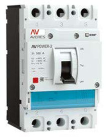 Автоматический выключатель EKF AV POWER-2/3 TR 3Р 160А 35kА, сила тока 160 А, отключающая способность 35 kА